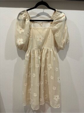 Cream Floral Roolee Dress